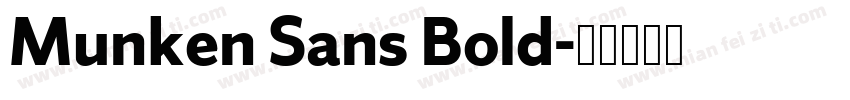 Munken Sans Bold字体转换